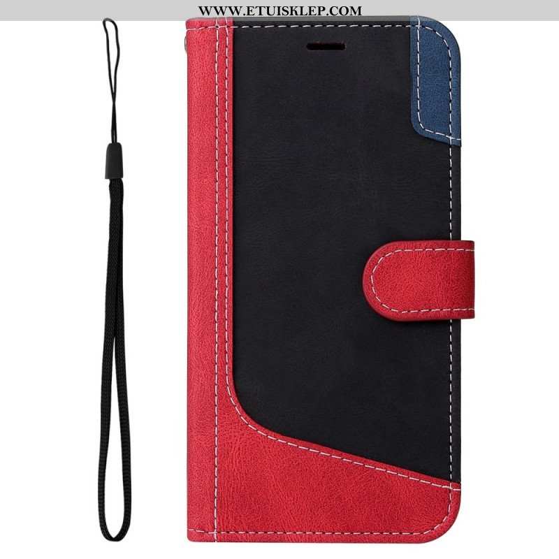 Etui Folio do Samsung Galaxy S23 5G Dwukolorowy Z Paskiem